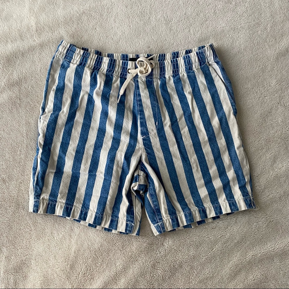 MENS Pacsun striped jean shorts